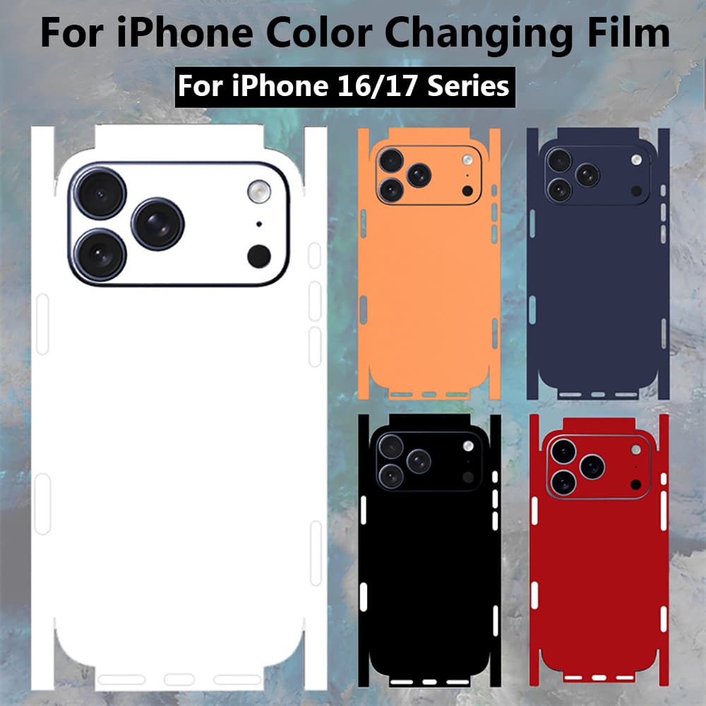 Película Protetora Colorida para iPhone 16 17 Pro Max