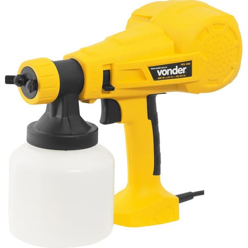 Pistola Elétrica Para Pintura Pev400 Hvlp 800ml 220V Vonder Amarelo/preto