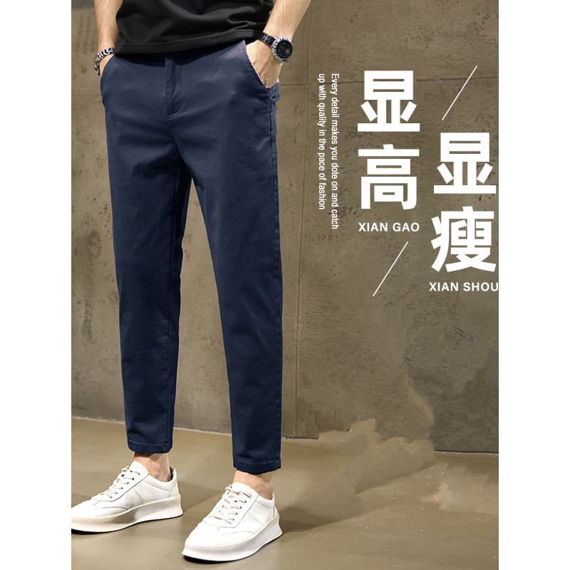 Calças casuais masculinas outono novo estilo respirável confortável terno de negócios calças masculinas All-Match fino-a