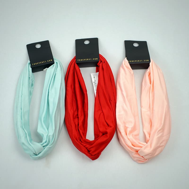 Forever 21 cor sólida moda cruz elástica bandana atada All-Match bandana de abas largas acessórios para o cabelo bandana