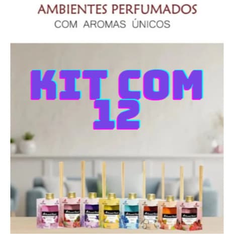 Kit Difusor Aromatizante Aromas Brasil 12 Unidades - Escolha os Aromas no Chat
