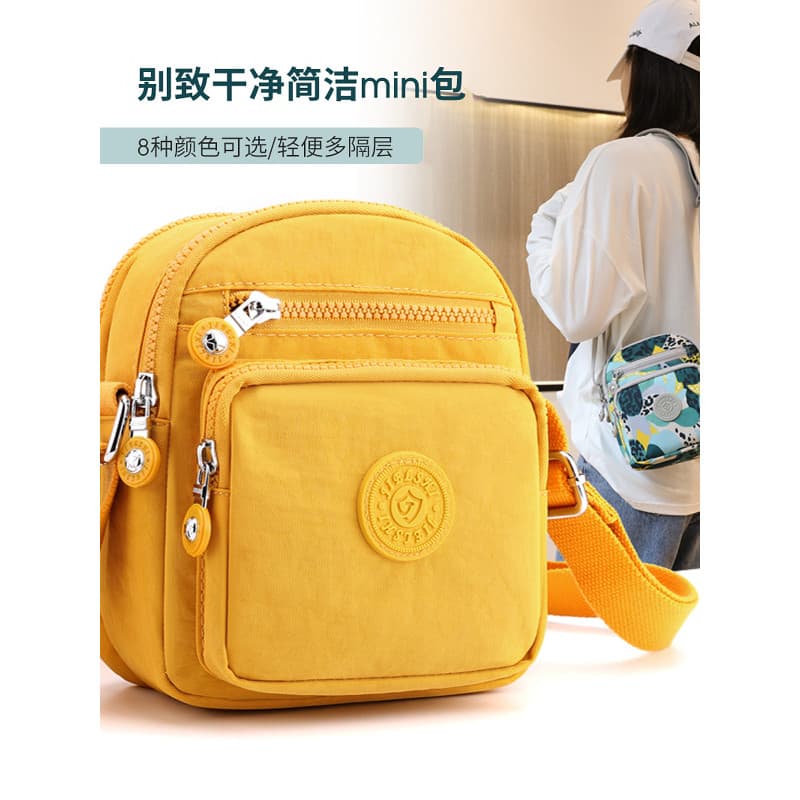 Bolsa de lona feminina bolsa mensageiro 2024 novo estilo venda quente grande capacidade Multi-compartimento Oxford pano