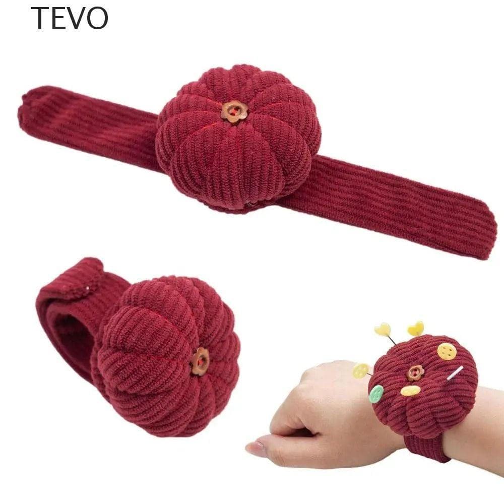Almofada De Agulha TEVO , Pino De Pulso Com Suporte De Ferramenta De Costura , Travesseiro Cinto Elástico