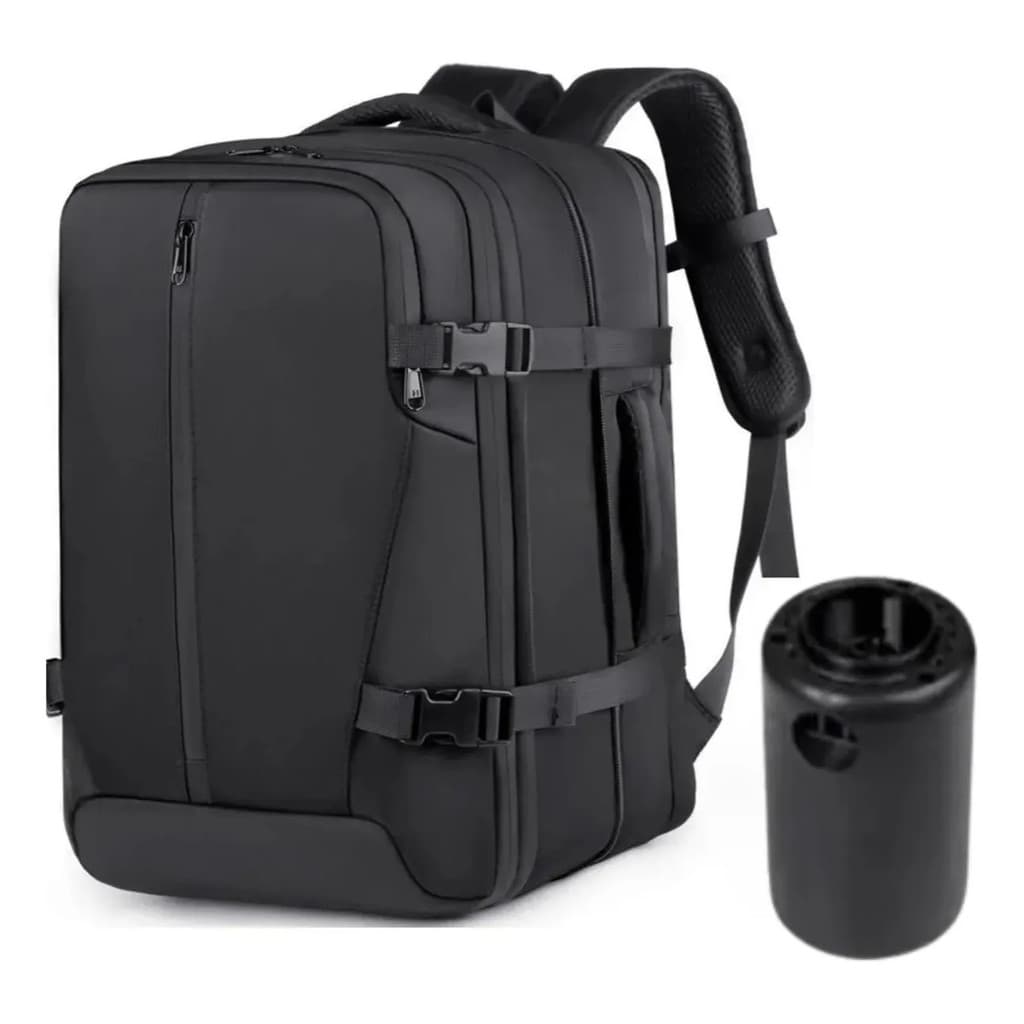 Mochila De Bordo Grande De Viagem Bombinha De Ar Expansivel