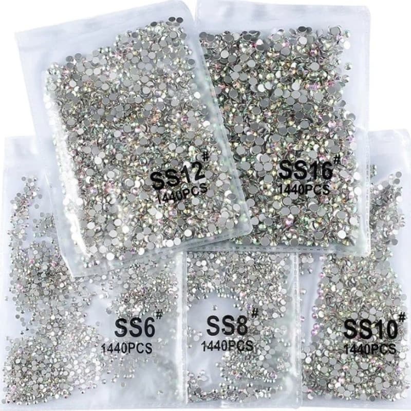 3/2/1 PCTS Strass Cristal Furta Cor Unhas e Artesanato Pacote com 1440 unidades