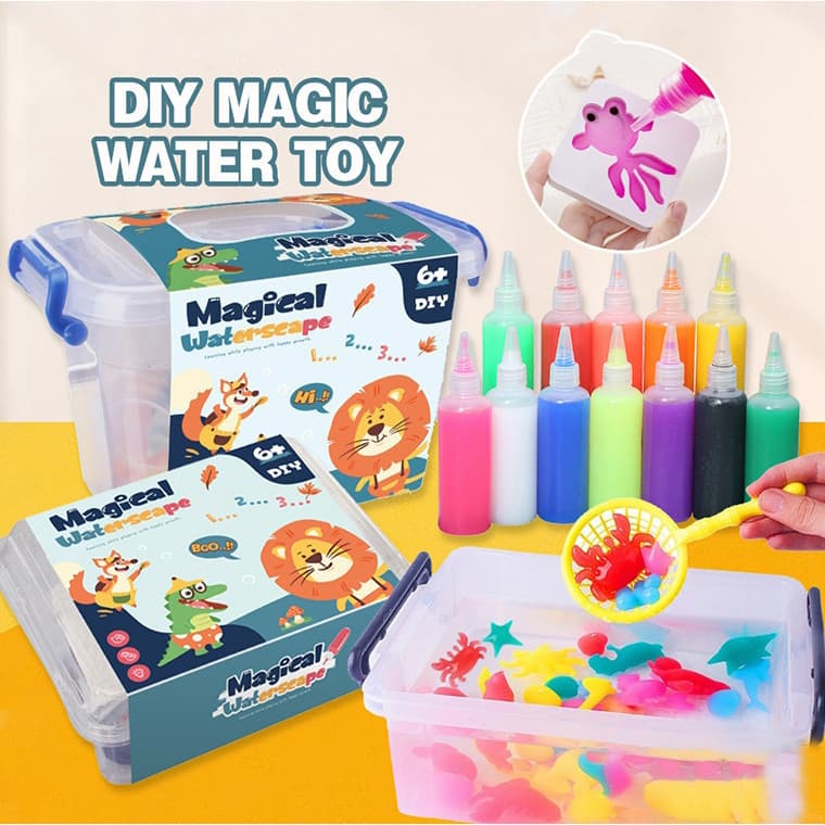 play Arts Brinquedos Educativos Mágicos De Bricolage Água Elfos Espirito Slime Funny Magical Waterscape Toys For Kids Br