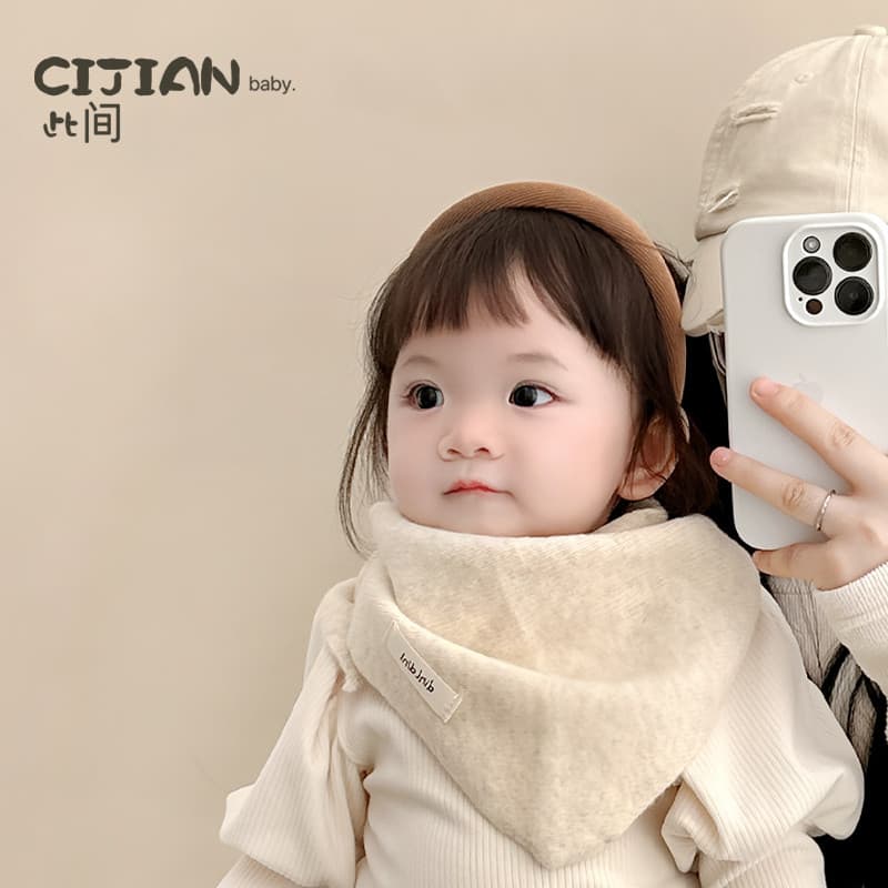 Lenço de bebê outono inverno bebê Saliva toalha menino bebê menina All-Match babador crianças versão coreana simples tri