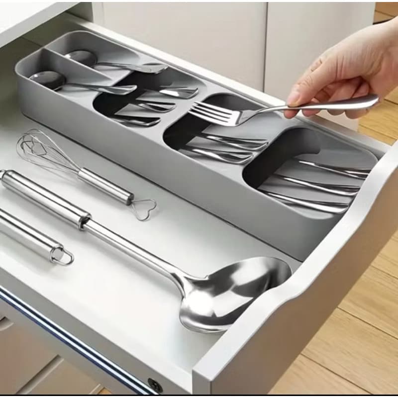 Porta Talheres Gaveta Organizador Separador Cozinha Colher Garfo Faca Divisoria Pratico