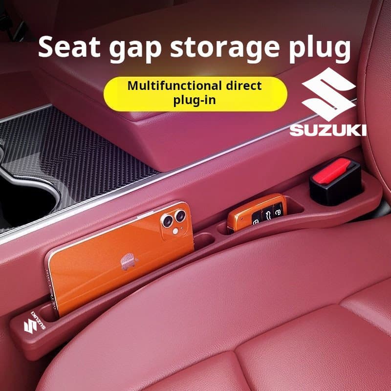 Suzuki Assento De Carro À Prova De Vazamento Plug Gap Filler Almofada Macia Lateral Costura Tira Armazenamento Chave Do