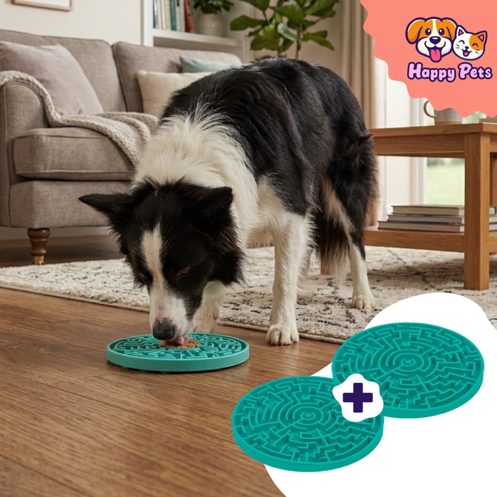 Kit 2 Tapete de Lamber Labirinto Da Pet Games Brinquedo Comedouro Para Cão Saudável Intuitivo M