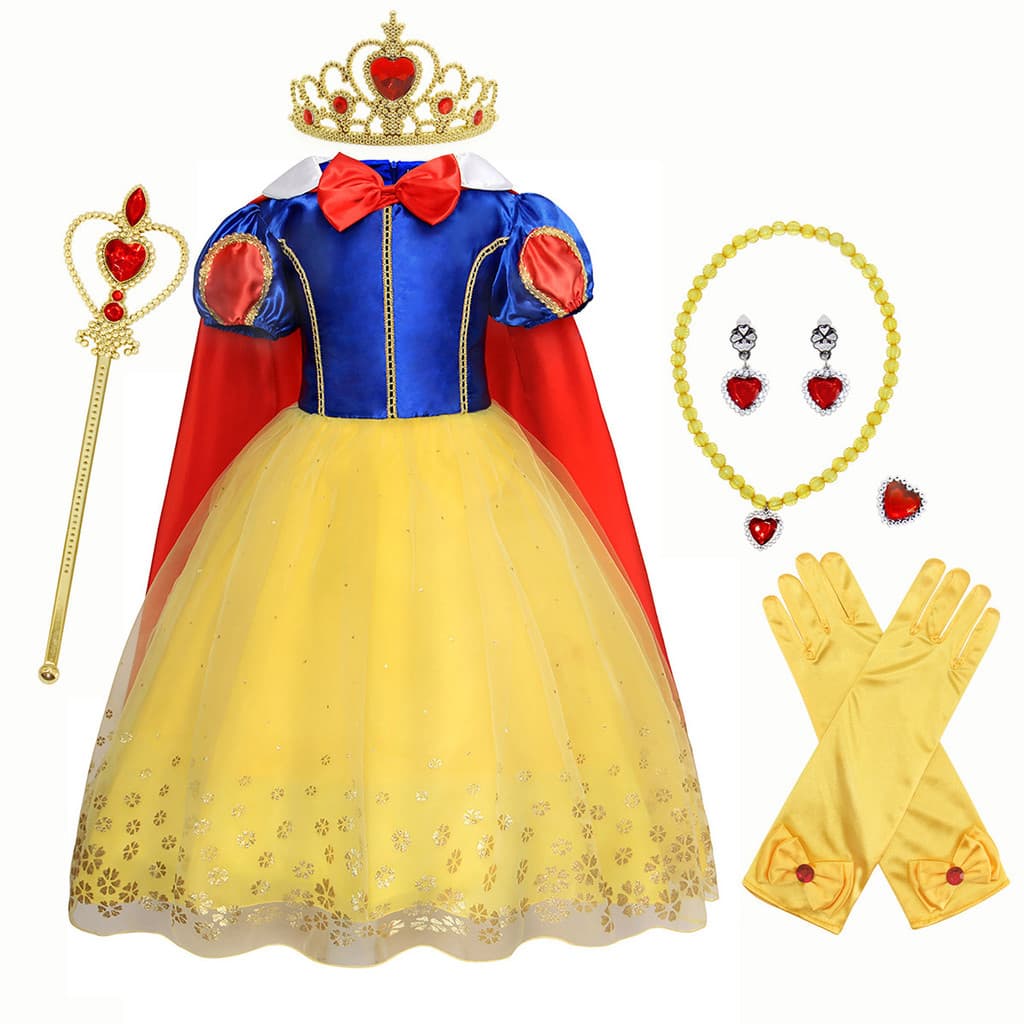 Crianças vestido de neve branca traje meninas vestido de aniversário do jardim de infância clássico Pettiskirt 3-6y