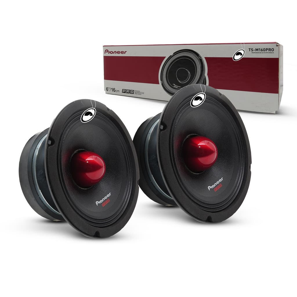 Par Alto Falante Mid Range 6" TS-M160 Profissional 1000W RMS 4 Ohms
