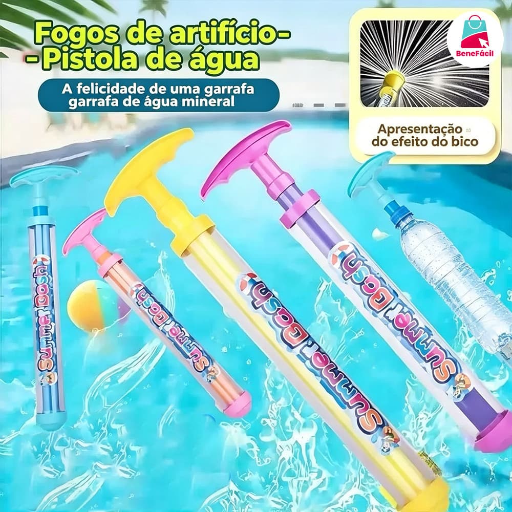 Mini brinquedo de água para banho e praia ideal para crianças no verão
