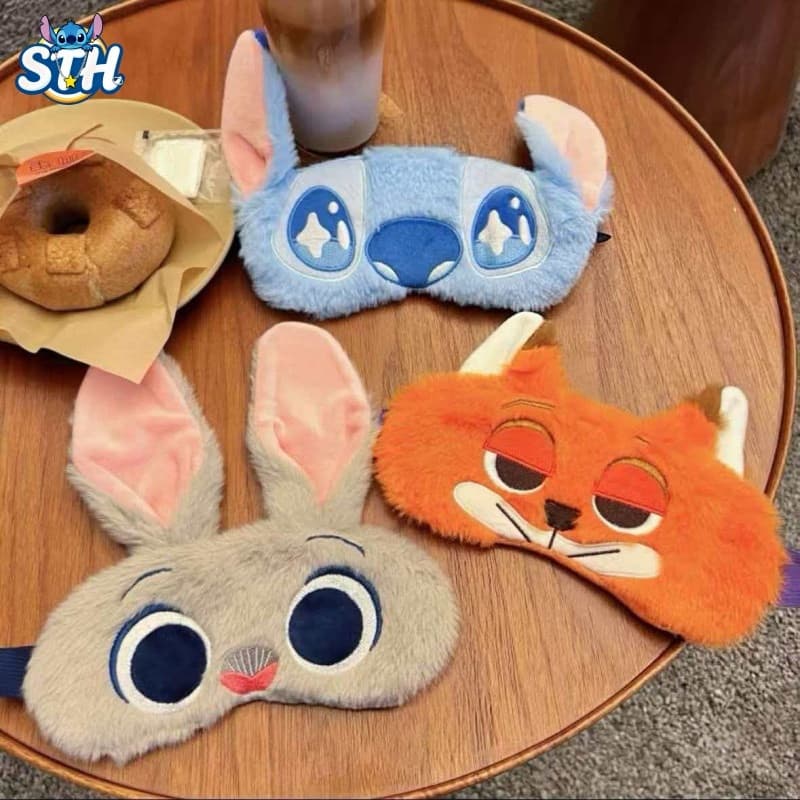Cartoon Stitch Manta de Olhos com Bloqueio de Luz e Proteção, Máscara de Olhos de Alta Qualidade para Dormir de criança