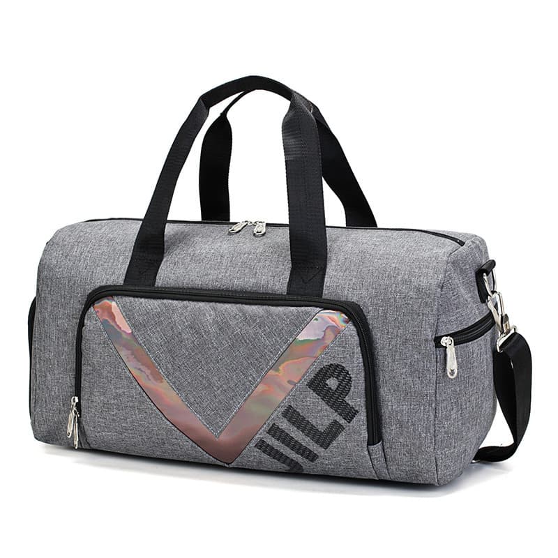 Bolsa de viagem portátil masculina de curta distância, bolsa esportiva para academia, separação seca e molhada, bolsa de
