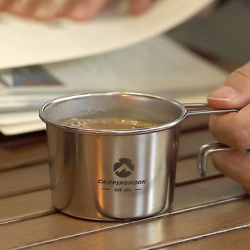 Koman caneca de cerveja de neve de aço inoxidável ao ar livre S190 portátil acampamento caneca de café aço inoxidável 30