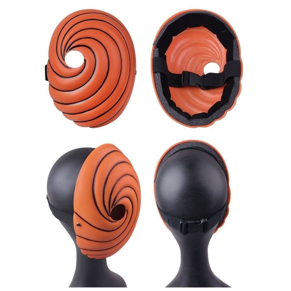 Máscara de Cosplay NARUTO Uchiha Tobi Obito Akatsuki Ninja Madara Fantasias Acessórios de Festa de Halloween para Crianç