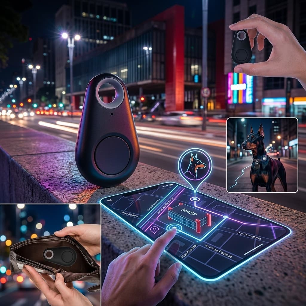 Rastreador Tag Inteligente Bluetooth Localizador De Itens ABS