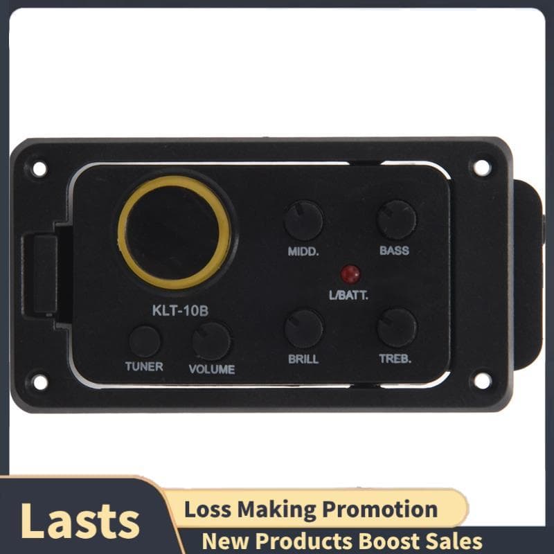 - 10B 4 Band EQ Equalizador Pré-Amplificador Captador De Guitarra Com Sintonizador Hard Bridge Piezo Pickup Para 36 E 38