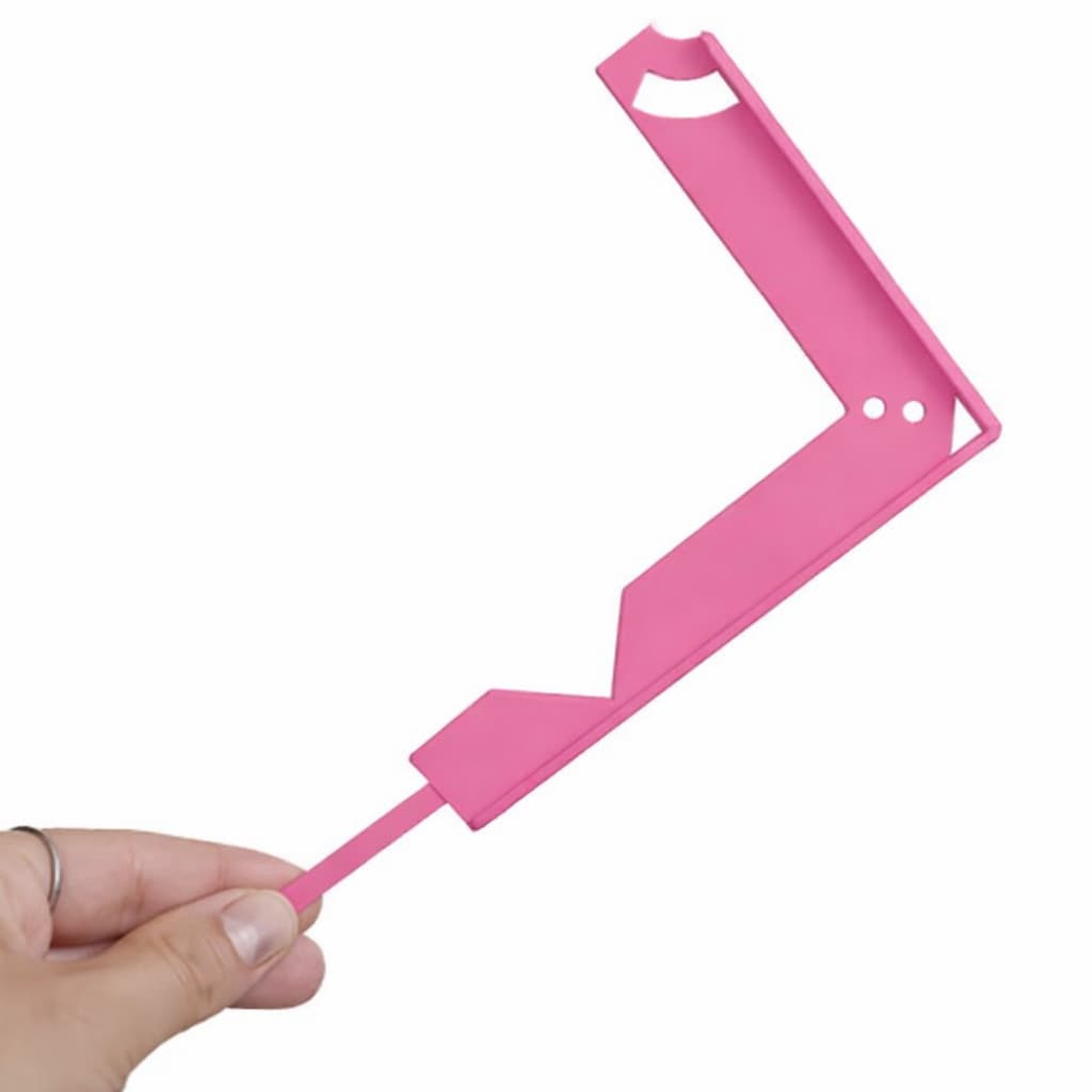 Régua Esquadro Multifuncional Encadernação Artesanato 5 x 1