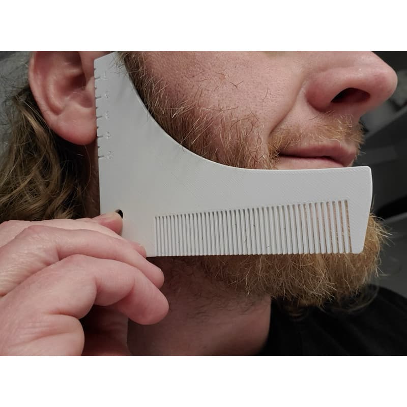 Alinhador de barba com Pente / Modelador de barba / Desenho de barba / Auxiliar pente curvo