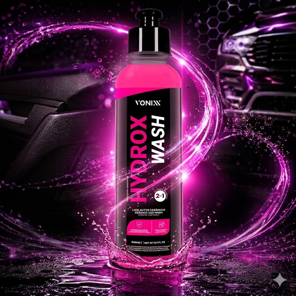 Hydrox Wash Vonixx Shampoo Lava Auto Automotivo Com Proteção 240ml