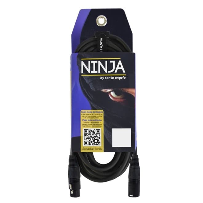 CABO SANTO ANGELO NINJA LW XLRM XLRF 3.05 METROS BLACK