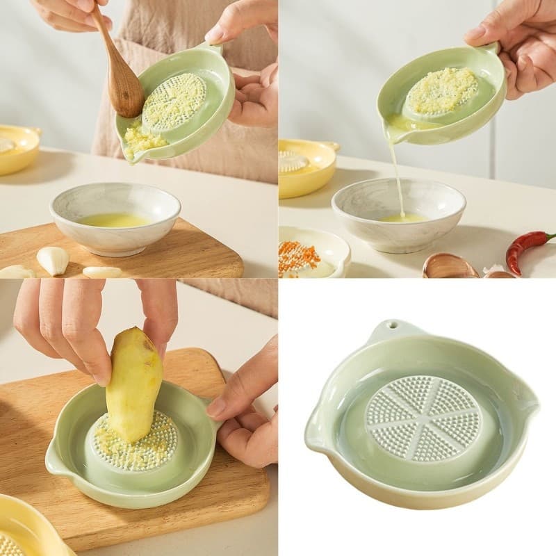 Li * Ferramenta De Cozinha Ralador De Gengibre E Alho De Cerâmica Para Moer Moedor De Legumes Wasabi