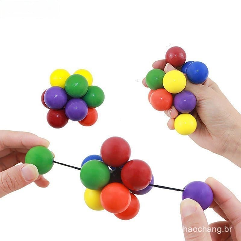 Bola De Alívio De Estresse Colorida Ansiedade Infantil Sensorial Anti-Stress Para Adultos Brinquedos [BR]