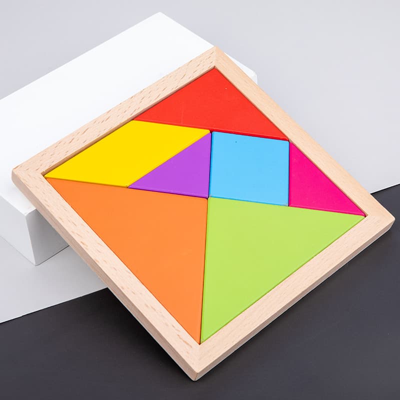 Crianças Tangram inteligência quebra-cabeça ferramentas de aprendizagem estudantes do ensino fundamental primeiro grau V