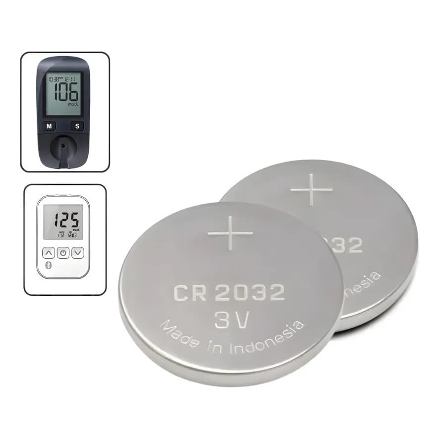 Bateria Para Aparelho De Glicose Diabetes Kit C/ 5 Unidades