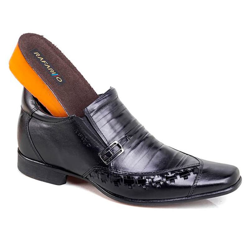 Sapato Social Masculino Rafarillo Original Aumenta 7cm de Altura Vegas Alth Você Mais Alto 3283