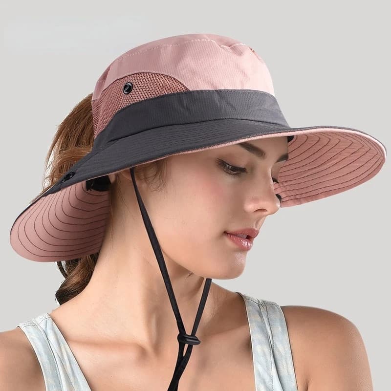 Chapéu De Pescador Unisexo De Verão Dobrável Para Pais E Filhos Homens Mulheres Protetor Solar De Praia De Viagem Casual