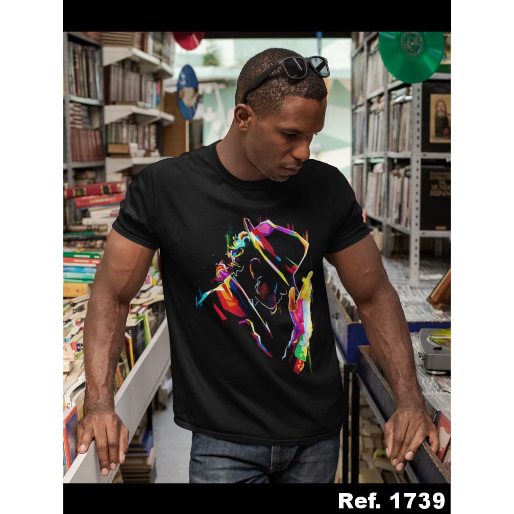 Camiseta Unissex 100% Algodão Michael Jackson Envio Rápido Estampa Digital Camisa