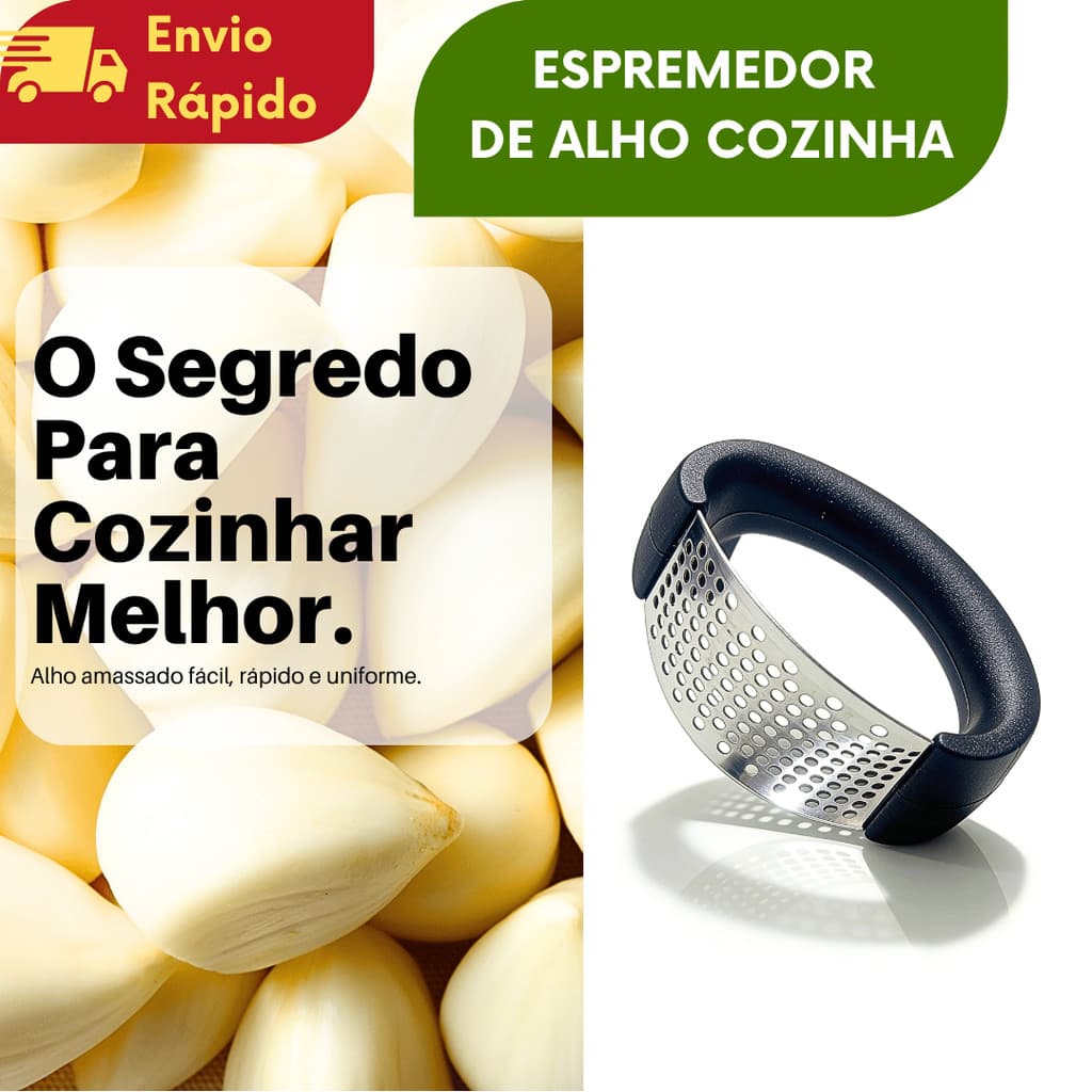 1 UNIDADE Espremedor De Alho Manual Prático Utensílio Para Cozinha Restaurante Buffet