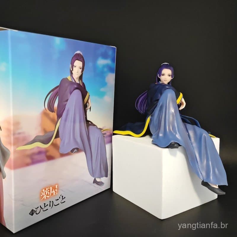 15.5cm Dos Desenhos Animados Anime O Apóticário Diários Posição Sentada Jinshi PVC Figuras De Ação Modelo Desktop Coleçã