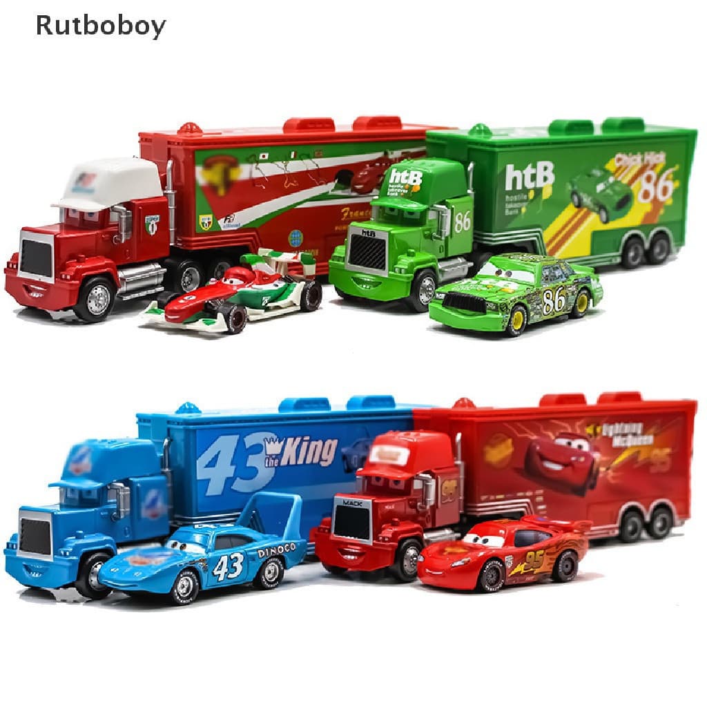 [Rut] Carro Disney Pixar 3 Relâmpago McQueen caminhão metal Diecast modelo carro COD