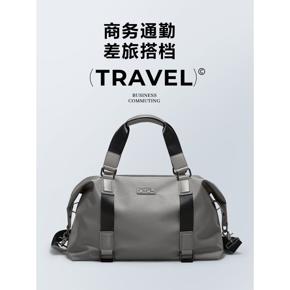 Bolsa de viagem de curta distância, grande capacidade, bolsa de armazenamento de bagagem de mão, feminina, leve, viagem,