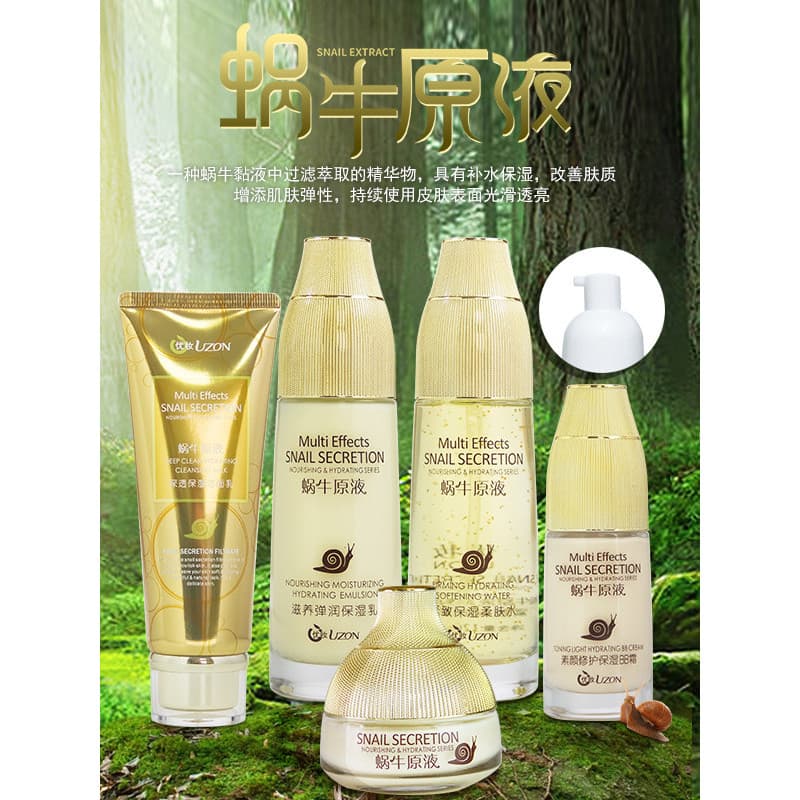 Excelente maquiagem caracol essência toner BB creme hidratante limpador hidratante reparação toner seco