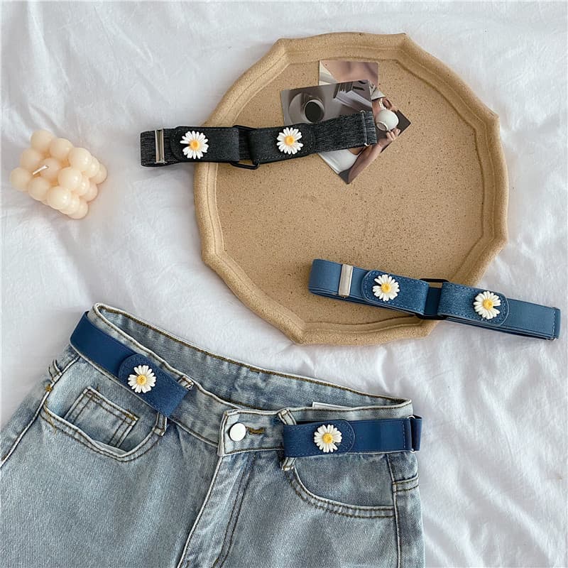 Cinto invisível preguiçoso cinto elástico feminino fivela ajustável masculino elástico Jeans cinto calças cintura aperto