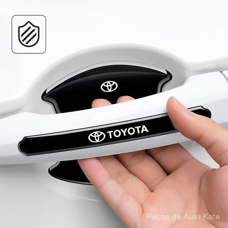 Adequado para Toyota Camry Corolla Vios Hilux Innova Avanza, adesivo anti-riscos para maçaneta de porta de carro P NKSE