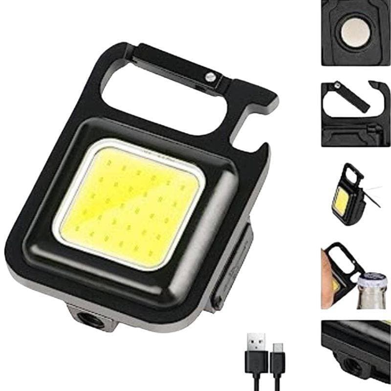 Kit 03 Lanterna Recarregável USB Chaveiro de Led Com Abridor