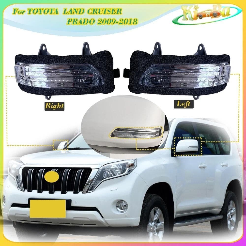 KIMBA Para Land Cruiser Prado 2009-2018 Espelho Retrovisor LED Turn Signal Light Lâmpada 81740-60090auto Peças Decoração