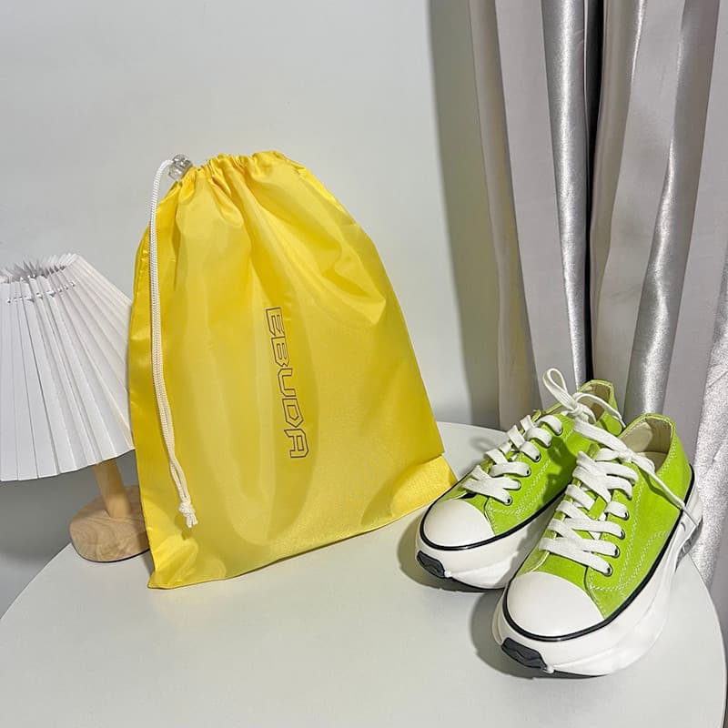 Alta qualidade simples moda à prova dwaterproof água grande cordão saco cosméticos saco de proteção ambiental saco de sa