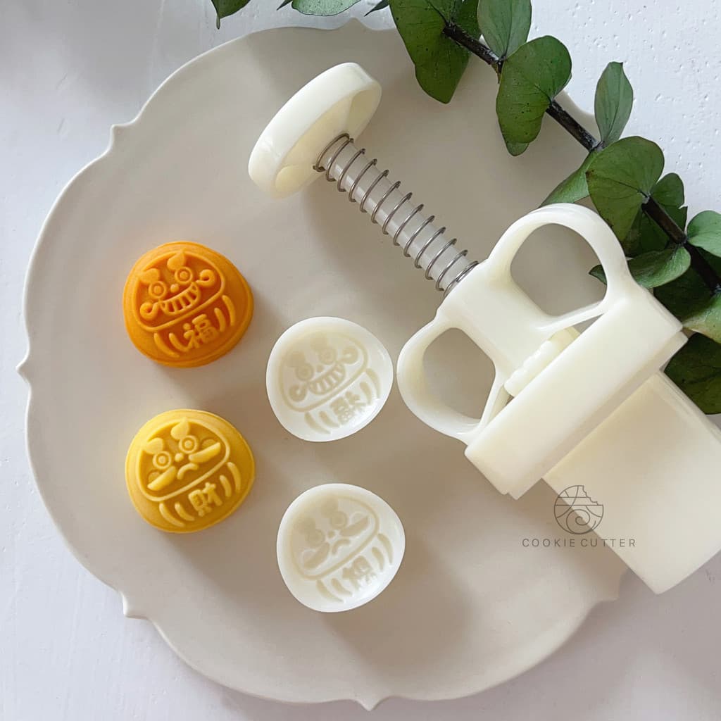 [Rolo Original] 20g Mini Chinês Dharma Molde de Pastelaria de Ano Novo Pequeno Festival do Meio Outono Bênção Mooncake M