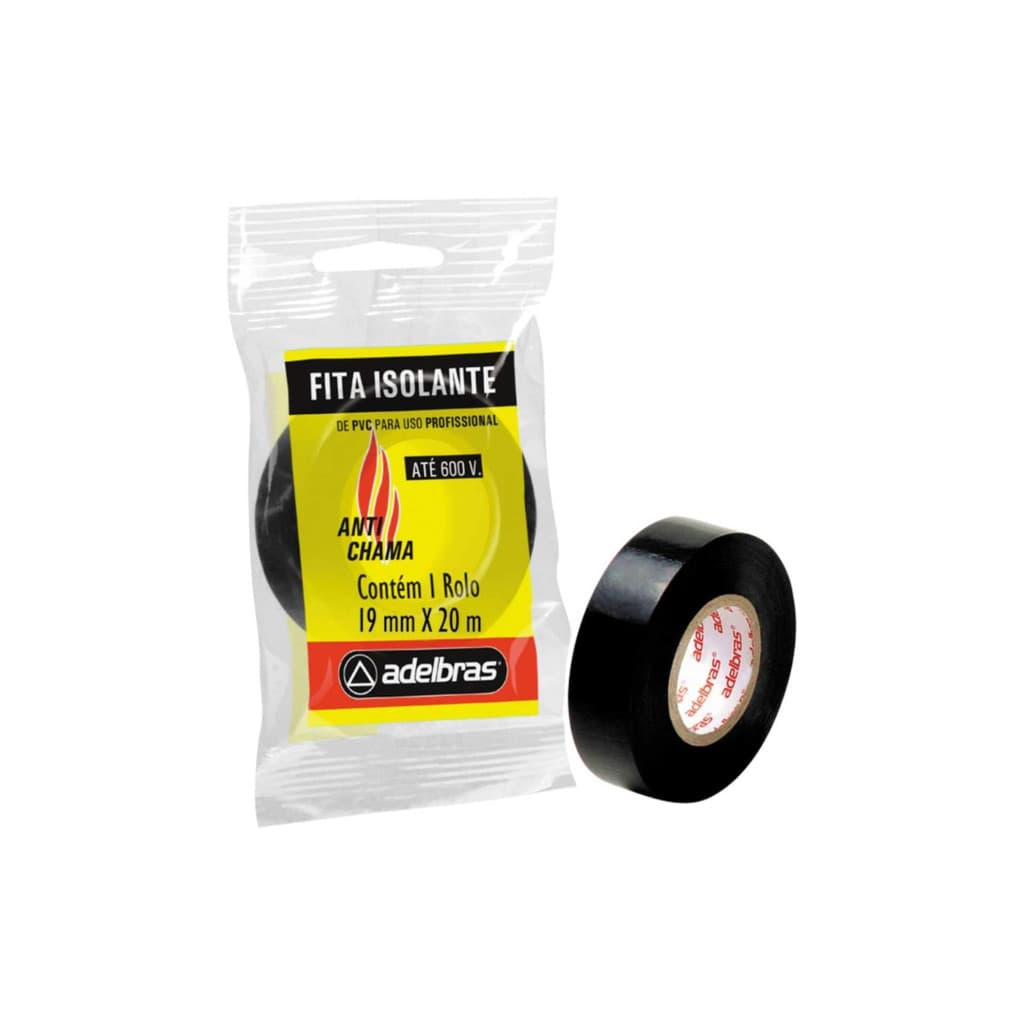 Kit 20 Fitas Isolantes Alta Resistência 19mmx20m Adelbras