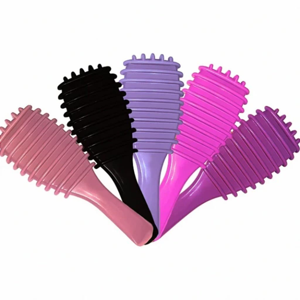 Escova Fitagem Definição Cachos Cabelo Feminino Mulher Moda Beleza Cacheado Pente Escovação