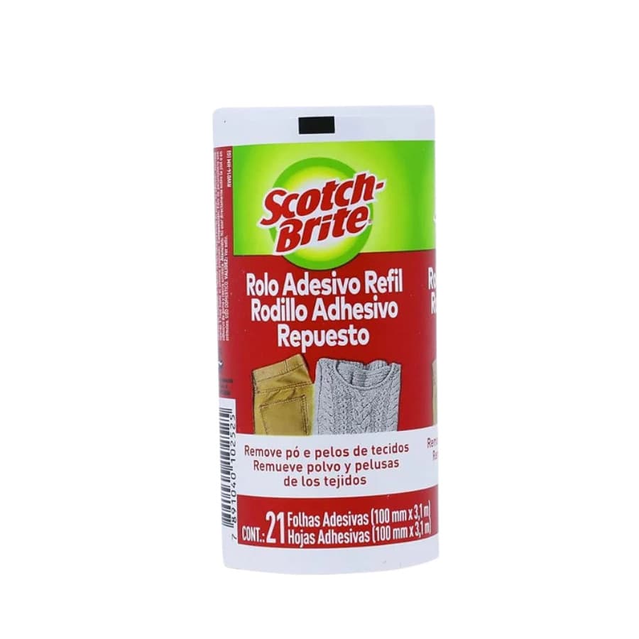 Refil Tira Pelo Rolo Adesivo Scotch Brite 3M - 100mm X 3,1m