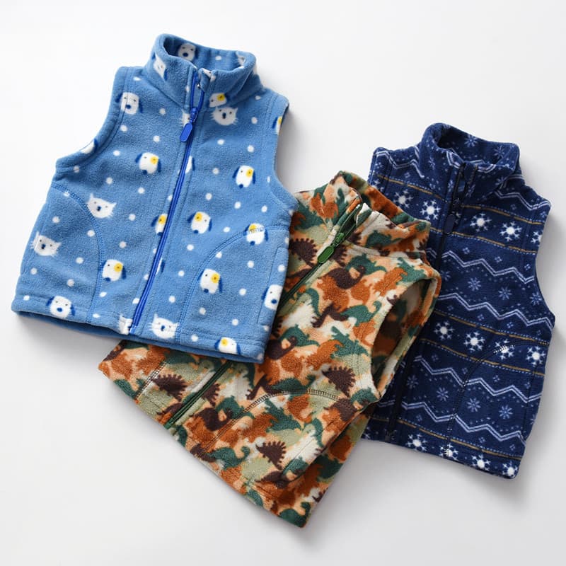 Meninos outono novo estilo roupas infantis colete de lã bebê primavera outono colete médio grande crianças colete de lã