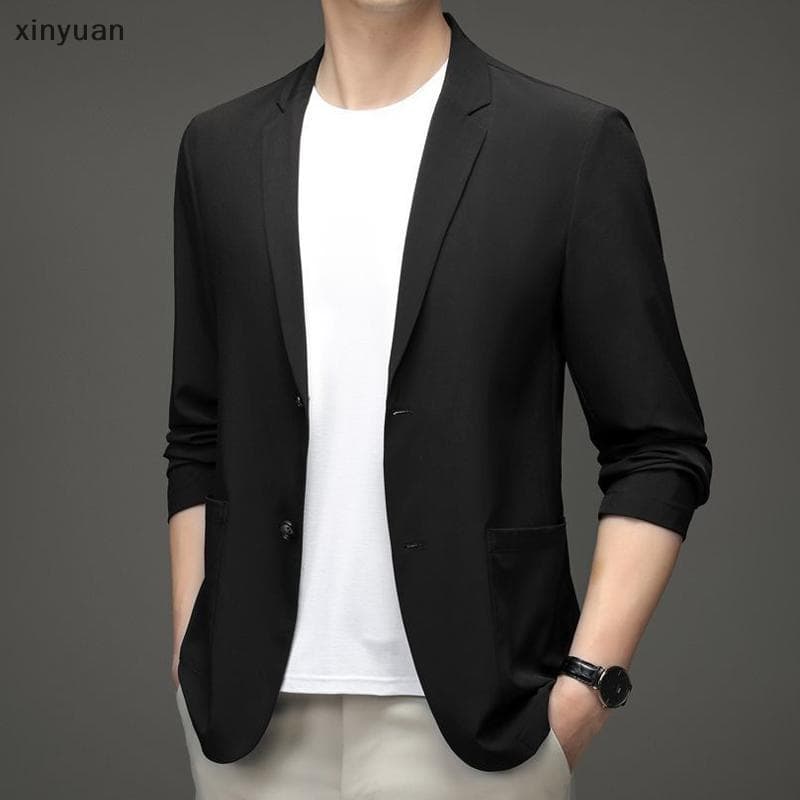 xiny Blazer Casual Masculino Leve Terno De Negócios Jaet Bla Luto Top n